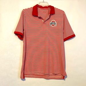 🔴 Striped OSU Performance polo